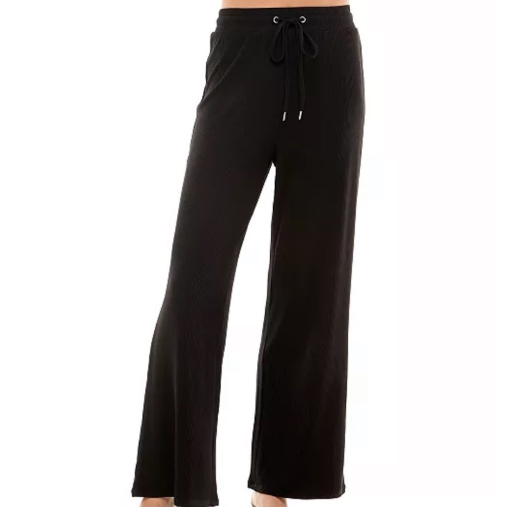 Derek Heart Ribbed Drawstring Pants - Picture 1 of 1